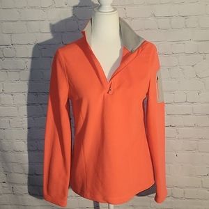 Danskin Now Quarter-Zip Fleece Sweater Size Medium